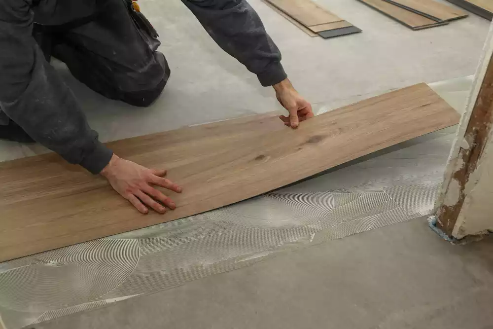 Luxury Vinyl Plank installation