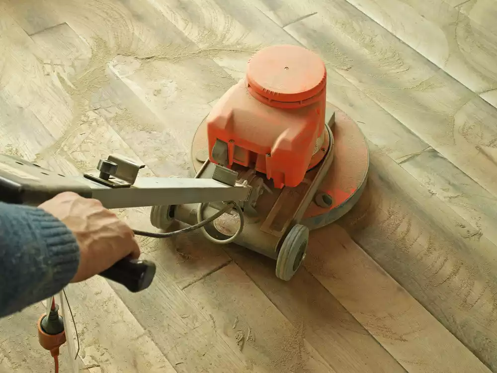 sanding hard flooring